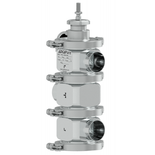 Three way hygienic control valves V928
