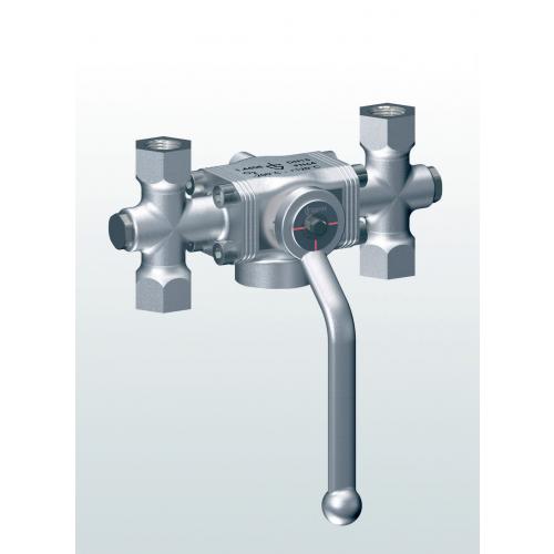 Stainless steel diverter valve with threaded connections SERIES 2700 