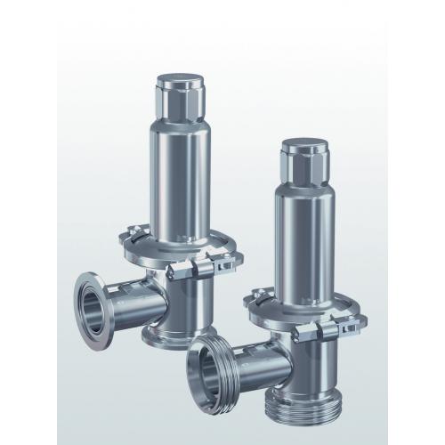 Overflow valve and hygienic pressure control valve stainless steel with external adjustment 400-5 SERIES
