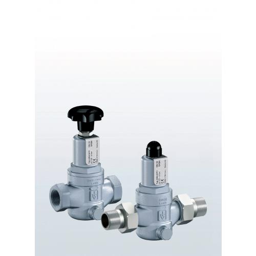 Verflow and pressure control valve in stainless steel straight bore with threaded connections and external adjustment SERIES 430 