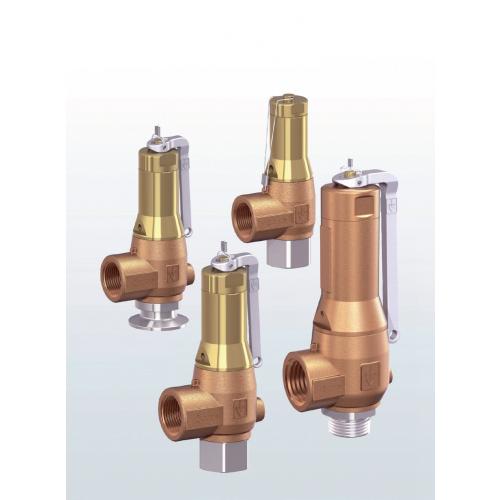 Bronze angleway safety relief valve with threaded connections SERIES 6450