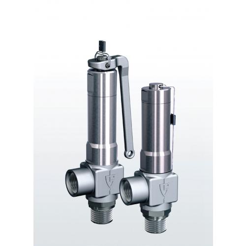Stainless steel angleway safety relief valve threaded connections SERIES 420