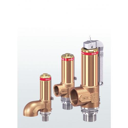 Cryogenic safety relief valve in bronze angular bore with threaded connections SERIES 2480