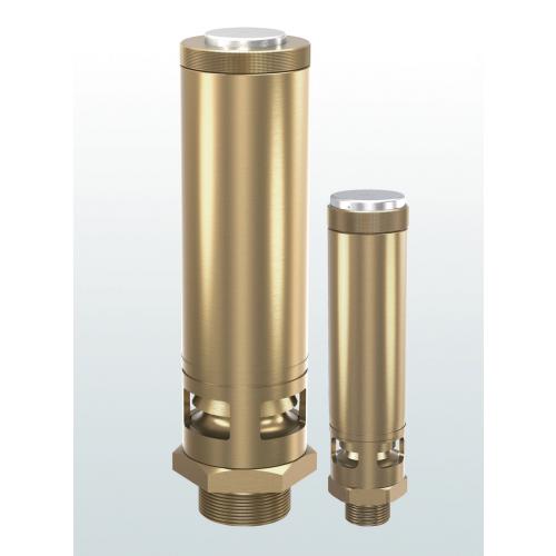 Brass safety relief valve for atmospheric discharge threaded connections 812 SERIES