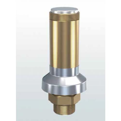 Brass safety relief valve for atmospheric discharge threaded connections CONNECTIONS 813 SERIES