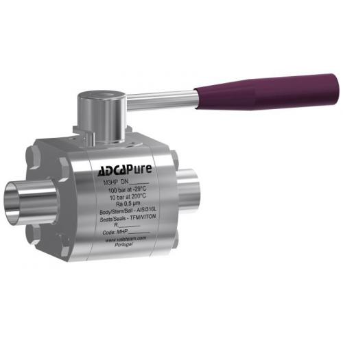 High purity ball valves true bore (1/2" - 2" ASME BPE) M3HP