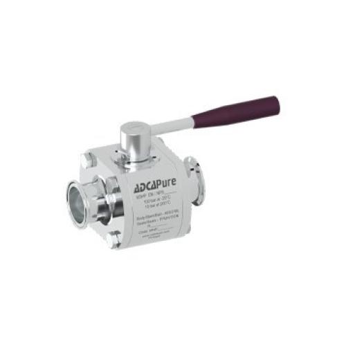 Válvula de bola de 3 piezas alta pureza DN10-50 ASME-BPE-DIN M3HP