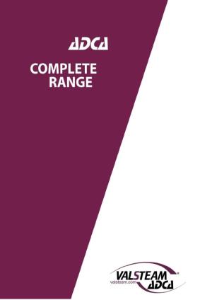 Valsteam ADCA Complete Range