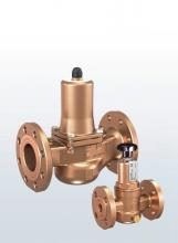 Bronze overflow and pressure control valve straightway flanged connections and external adjustment SERIES 631 