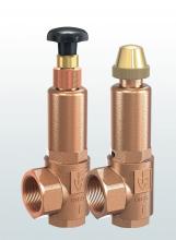 Bronze overflow and pressure control valve angleway angleway threaded connections and external adjustment SERIES 853