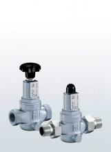 Verflow and pressure control valve in stainless steel straight bore with threaded connections and external adjustment SERIES 430 