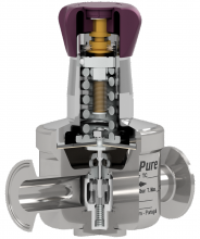 Sanitary pressure reducing valves P130J