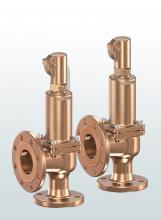 Bronze safety relief valve, angleway, flanged connections SERIE 852