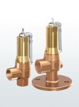 Bronze angleway safety relief valve with flanged or threaded connections SERIES 642