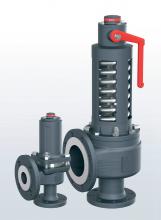 Nodular cast iron safety relief valve angleway with flanged connections SERIES 355