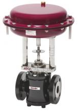 Pneumatic control valves PV40 (V40 globe valves series with linear actuators PA or EL series) 