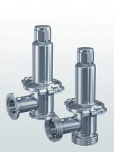 Válvula de rebose y control de presión higiénica acero inoxidable con ajuste externo SERIE 400-5
