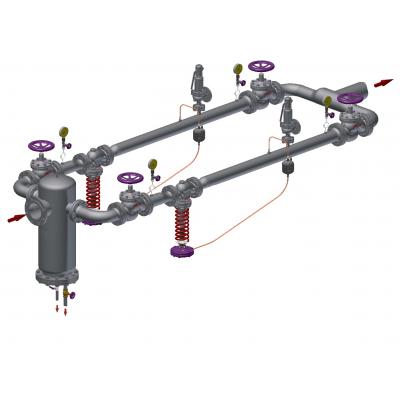 Pressure reducing valve station RP45TW