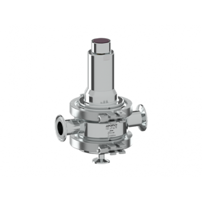Sanitary pressure sustaining valve In-line design PS163